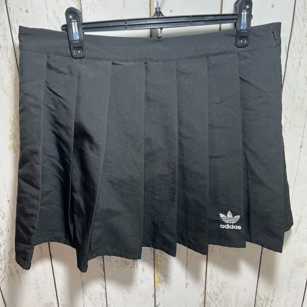 adidas Black Pleated Mini Skirt